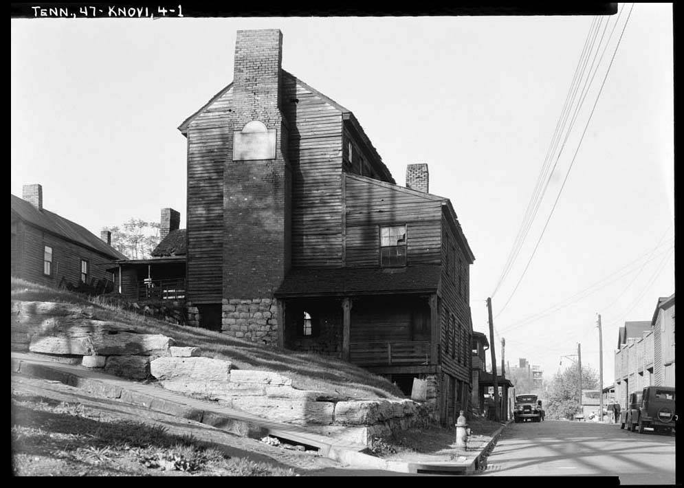 The historic Chisholm Tavern in Knoxville, an early Tennessee meeting house